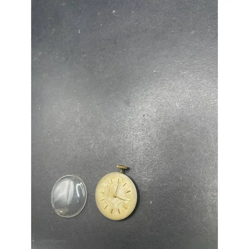 Girard Perregaux Vintage Watch Movement Dial Loose Crystal Stem Parts Repair